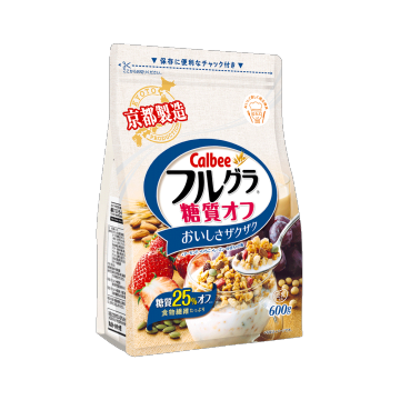 【6件】calbee 卡乐比 frugra 富果乐 京都产营养早餐水果麦片 低糖