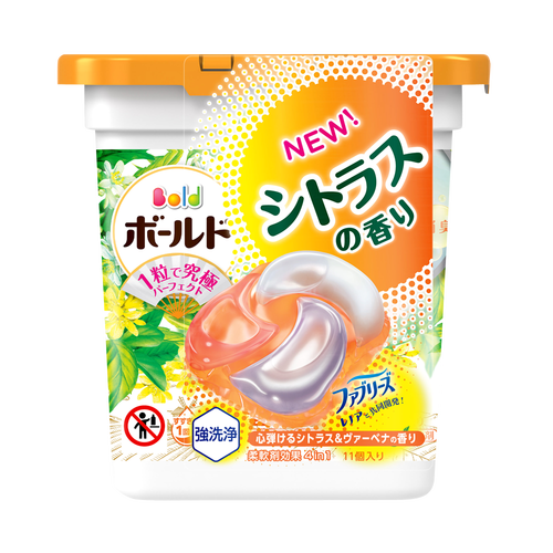 P&G 宝洁 BOLD 柔顺清洁4D洗衣凝珠 柑橘清香 正装 11颗