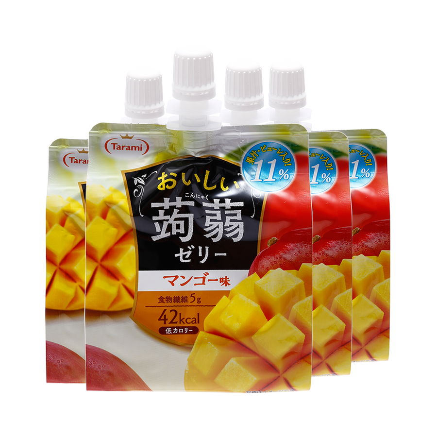 tarami 多良见 蒟蒻果汁果冻 芒果味 150g×4(一件包邮)