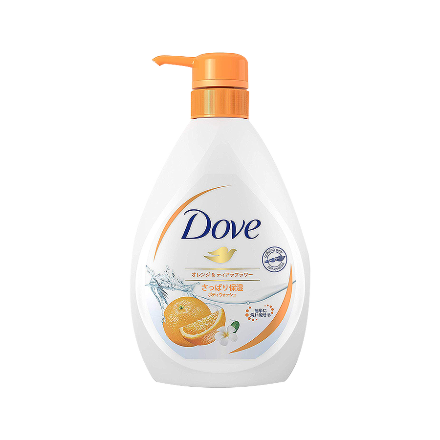 unilever 聯合利華 dove多芬 高保溼水潤絲滑沐浴露 橙子&花香型 500g