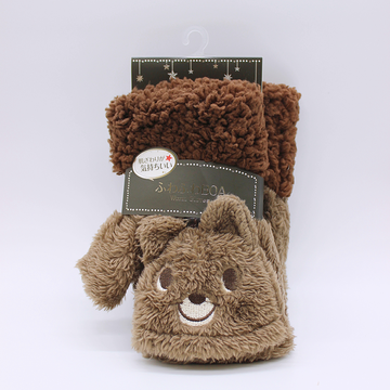 手袋动物园 防寒保暖可爱动物手套 成人款 咖色小熊