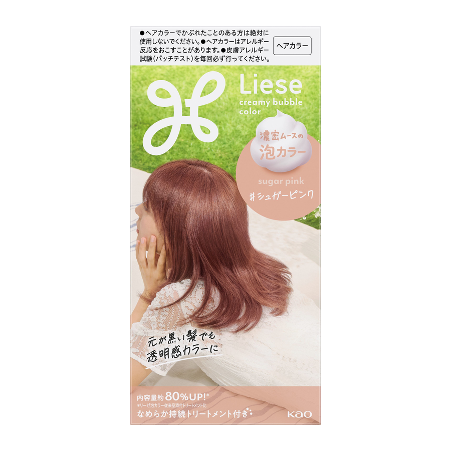 KAO 花王 PRETTIA泡沫染发剂 糖粉色 115ml