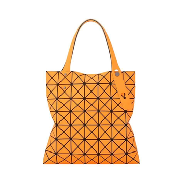issey miyake 三宅一生 prism frost 哑光磨砂7格手提包 橘色