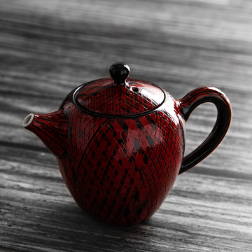 六本木瓷器俱乐部前田正博彩绘银彩茶壶_六本木瓷器俱乐部家居装饰