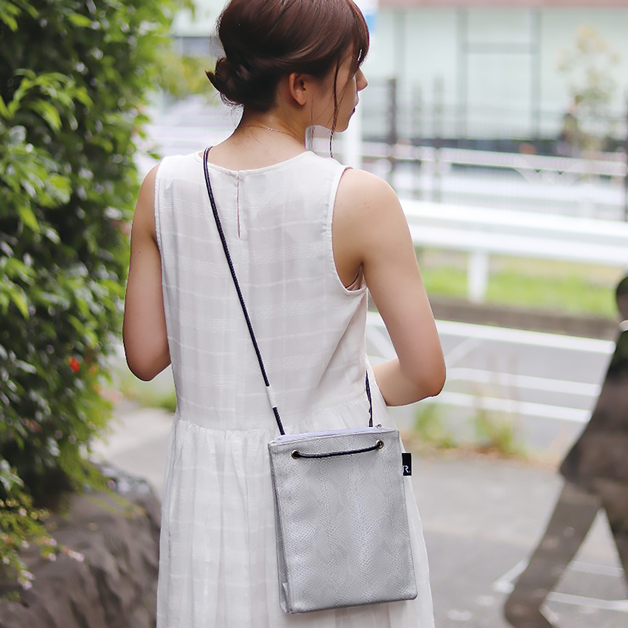 rootote 多种背法单肩斜挎小托特包 蛇纹