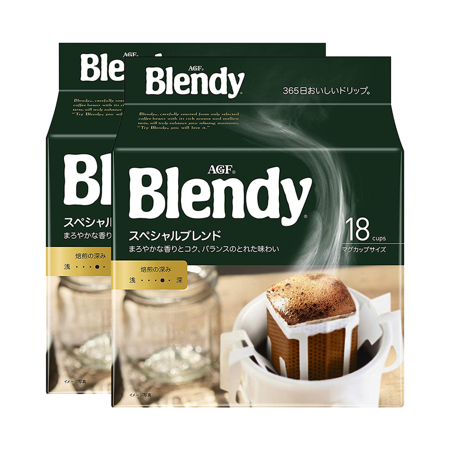 agf blendy 滴漏式挂耳咖啡 原味 126g 18袋×2(一件包邮)