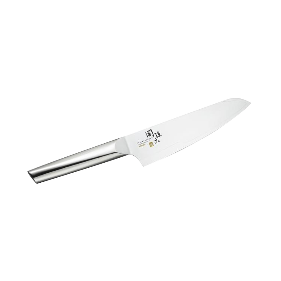 关孙六 三德菜刀 刀刃刀柄一体 165mm