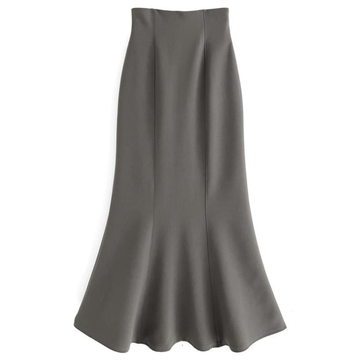 GRL 开衩美人鱼裙 灰褐色 M 品番:dk988(一件包邮)