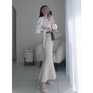 GRL 开衩美人鱼裙 灰褐色 M 品番:dk988(一件包邮)