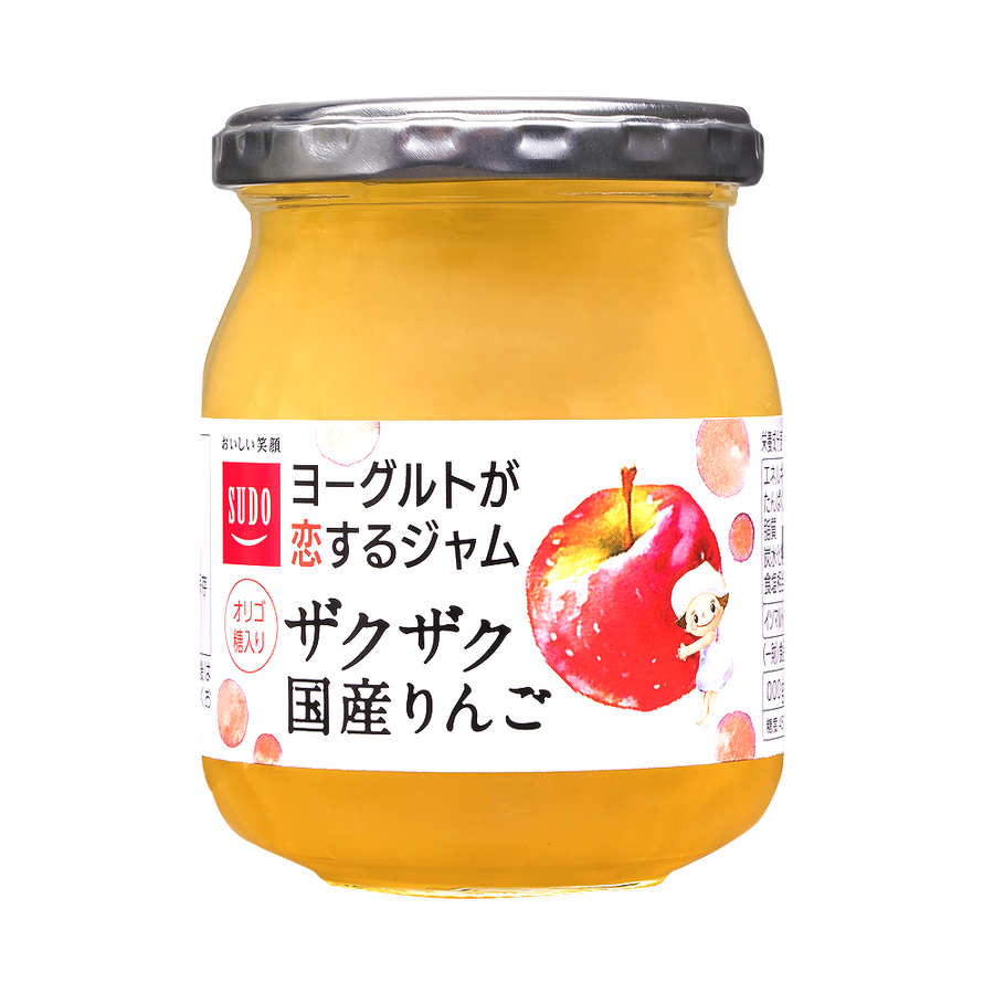 sudojam酸奶伴侣低聚糖果酱日本苹果270g瓶